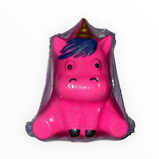 Pinky the unicorn bath bomb