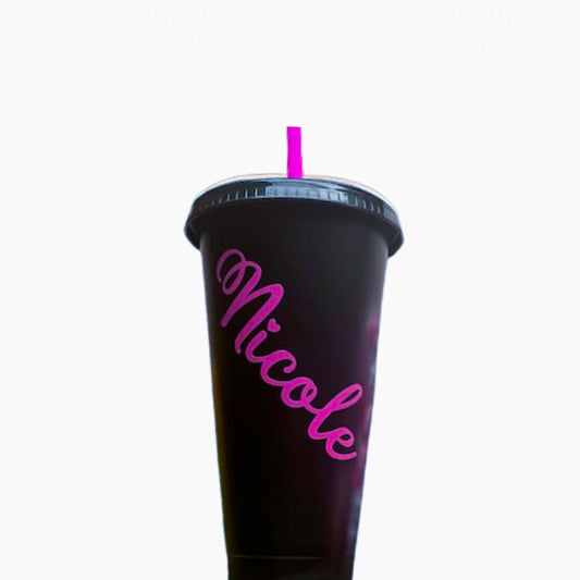 Black matte cold cup